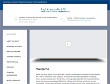 Tablet Screenshot of paulkrausscounseling.com